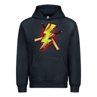 Navy softball lightning bolt Urban Hoodie - Zillion Design Studio