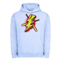 Pigment Grape Ice softball lightning bolt Urban Hoodie - Zillion Design Studio