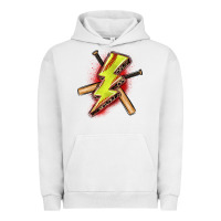 Pigment Lunar Rock softball lightning bolt Urban Hoodie - Zillion Design Studio