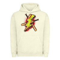 Pigment Pistachio softball lightning bolt Urban Hoodie - Zillion Design Studio