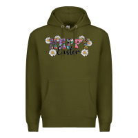 Army Green happy easter daisys Premium Hoodie - RanaPortraitStore