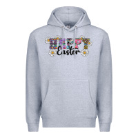 Heather Grey happy easter daisys Premium Hoodie - RanaPortraitStore