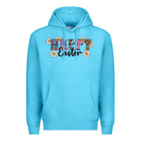 Ocean Blue happy easter daisys Premium Hoodie - RanaPortraitStore