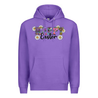 Purple happy easter daisys Premium Hoodie - RanaPortraitStore