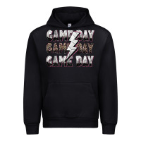 Game Day Game Day Volleyball Lightning Bolt Urban Hoodie | Teevron