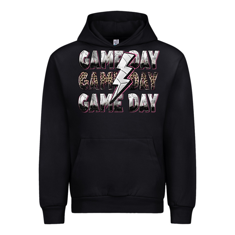 Game Day Game Day Volleyball Lightning Bolt Urban Hoodie by Zillion Design Studio | Teevron