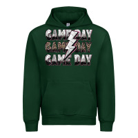 Forest Green game day game day volleyball lightning bolt Urban Hoodie - Zillion Design Studio