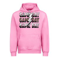 Fuchsia Pink game day game day volleyball lightning bolt Urban Hoodie - Zillion Design Studio