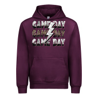 Mauve Wine game day game day volleyball lightning bolt Urban Hoodie - Zillion Design Studio