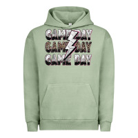 Pigment Oil Green game day game day volleyball lightning bolt Urban Hoodie - Zillion Design Studio