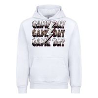 White game day game day volleyball lightning bolt Urban Hoodie - Zillion Design Studio