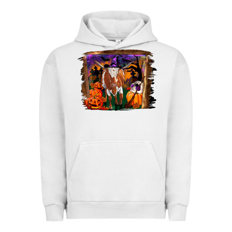 Longhorn Cow Halloween Urban Hoodie by RanaPortraitStore | Teevron