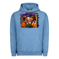 Pigment Pebble Blue longhorn cow halloween Urban Hoodie - RanaPortraitStore