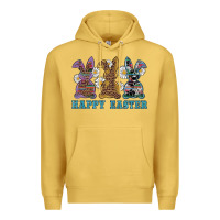Antique Gold easter western bunnys happy easter Premium Hoodie - RanaPortraitStore