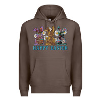 Coffee easter western bunnys happy easter Premium Hoodie - RanaPortraitStore