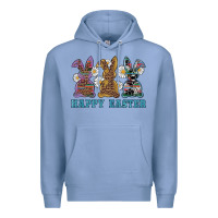 Colony Blue easter western bunnys happy easter Premium Hoodie - RanaPortraitStore