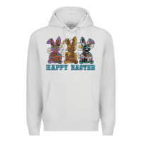Dove Grey easter western bunnys happy easter Premium Hoodie - RanaPortraitStore