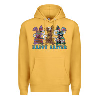 Mustard easter western bunnys happy easter Premium Hoodie - RanaPortraitStore