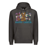 Smoke easter western bunnys happy easter Premium Hoodie - RanaPortraitStore