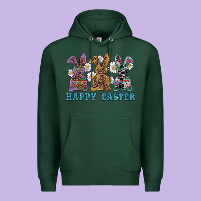 Easter Western Bunnys Happy Easter Premium Hoodie Designed By Ranaportraitstore