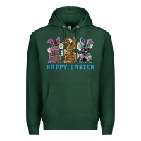 Sports Green easter western bunnys happy easter Premium Hoodie - RanaPortraitStore