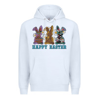 White easter western bunnys happy easter Premium Hoodie - RanaPortraitStore