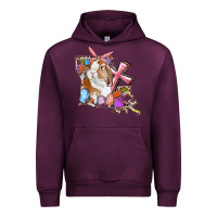 Louisiana Map Easter Bunny And Cross Urban Hoodie | Teevron