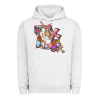 Pigment Lunar Rock Louisiana Map Easter Bunny And Cross Urban Hoodie - RanaPortraitStore