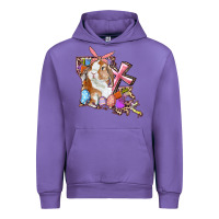 Tulip Louisiana Map Easter Bunny And Cross Urban Hoodie - RanaPortraitStore