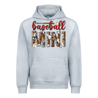 Heather Grey baseball mini with leopard Urban Hoodie - texasbilliewilder