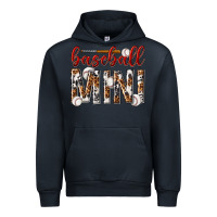 Navy baseball mini with leopard Urban Hoodie - texasbilliewilder