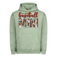 Pigment Oil Green baseball mini with leopard Urban Hoodie - texasbilliewilder