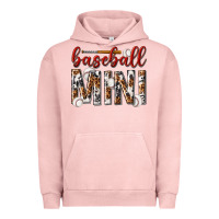 Pigment Salmon baseball mini with leopard Urban Hoodie - texasbilliewilder