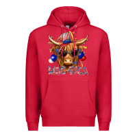 Cardinal moorica with cow billie wilder Premium Hoodie - texasbilliewilder