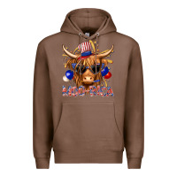 Chestnut moorica with cow billie wilder Premium Hoodie - texasbilliewilder