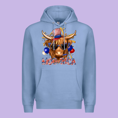 Moorica With Cow Billie Wilder Premium Hoodie Designed By Texasbilliewilder