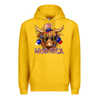 Lemon moorica with cow billie wilder Premium Hoodie - texasbilliewilder