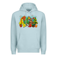 Blue Mist christmas trees with softball Premium Hoodie - Zillion Design Studio