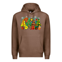Chestnut christmas trees with softball Premium Hoodie - Zillion Design Studio