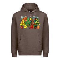 Coffee christmas trees with softball Premium Hoodie - Zillion Design Studio