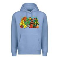 Colony Blue christmas trees with softball Premium Hoodie - Zillion Design Studio