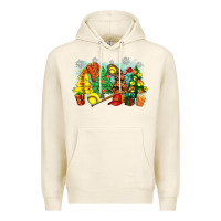 Tofu christmas trees with softball Premium Hoodie - Zillion Design Studio