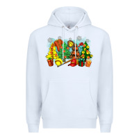White christmas trees with softball Premium Hoodie - Zillion Design Studio