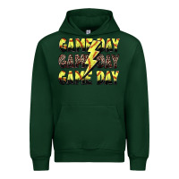 Forest Green game day game day softball lightning bolt Urban Hoodie - Zillion Design Studio