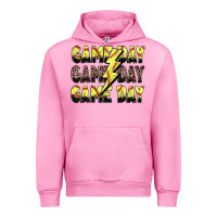 Fuchsia Pink game day game day softball lightning bolt Urban Hoodie - Zillion Design Studio