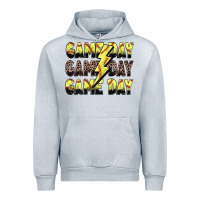 Heather Grey game day game day softball lightning bolt Urban Hoodie - Zillion Design Studio