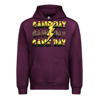 Mauve Wine game day game day softball lightning bolt Urban Hoodie - Zillion Design Studio