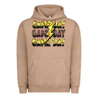 Game Day Game Day Softball Lightning Bolt Urban Hoodie | Teevron