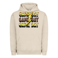 Pigment French Oak game day game day softball lightning bolt Urban Hoodie - Zillion Design Studio