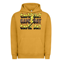 Pigment Peanut Butter game day game day softball lightning bolt Urban Hoodie - Zillion Design Studio